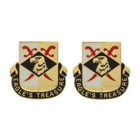 101st Finance Battalion Unit Crest (Eagle's Treasure) - Sold in Pairs