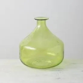 10" Green Bubble Bottle