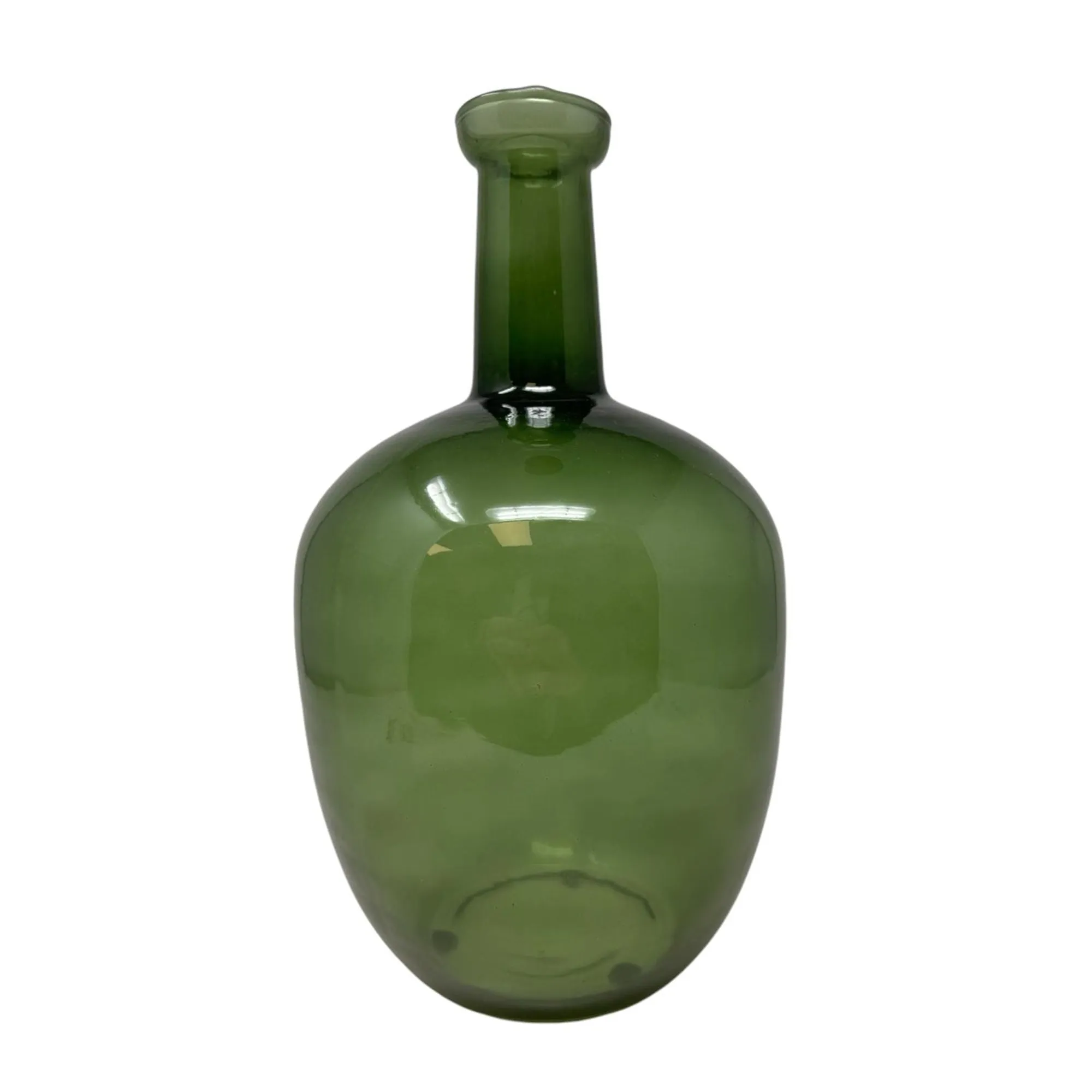 12”H Bottle Vase - Green | SB