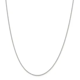 14K W Gold 16" 1.5mm Bead Chain