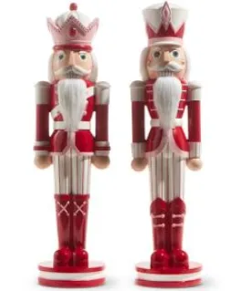 24" Peppermint Nutcracker Set Of 2