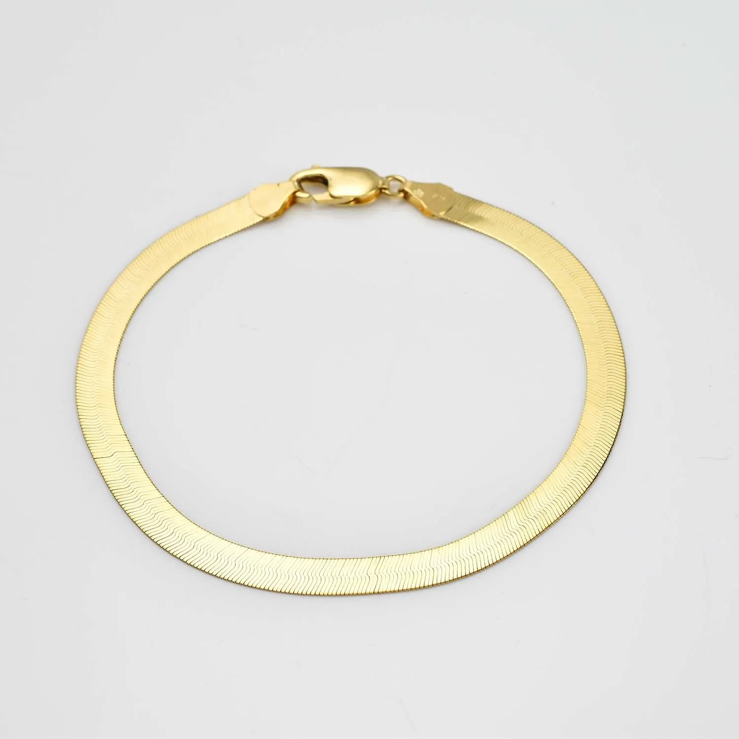 9K Gold Python Bone Chain Bracelet