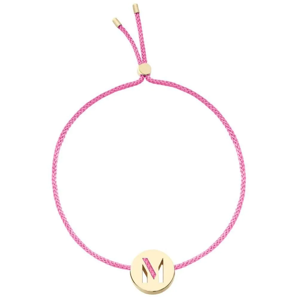 ABC's - M 18K Gold Plated Bracelet