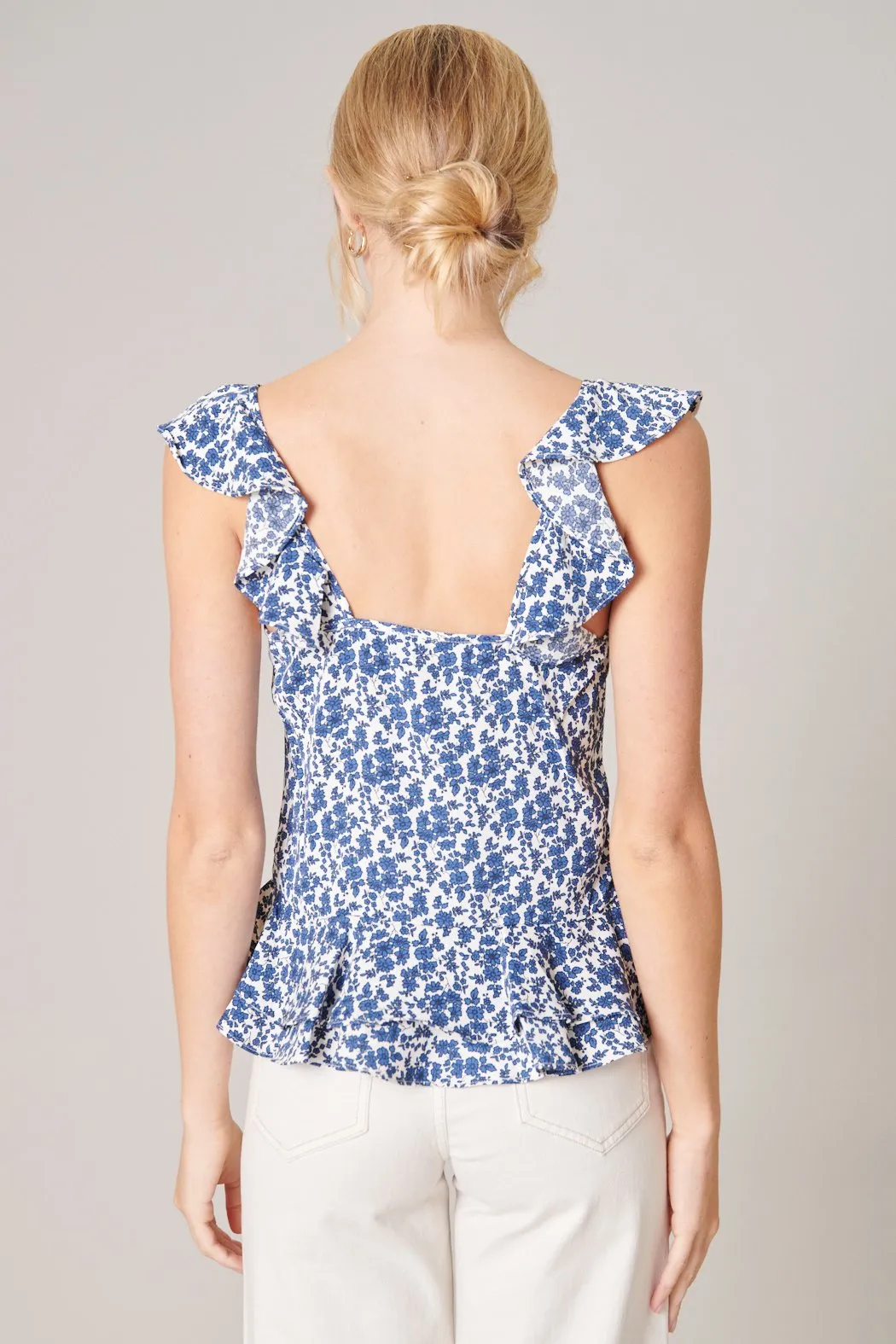 Alice Floral Ruffle Top