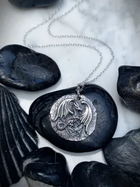 Ancient Dragon Medallion Necklace