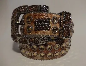 b.b. Simon 'Caramel' Crystal Belt