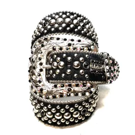 b.b. Simon 'Mixed Studded' Pony Crystal Belt