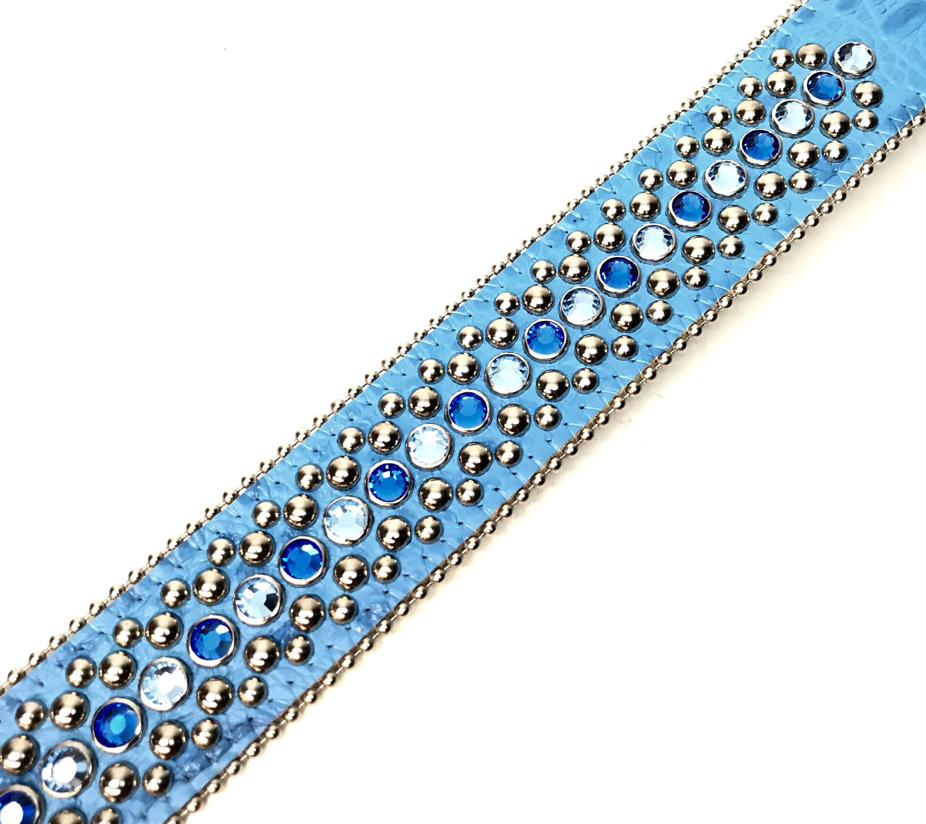 b.b. Simon Ocean Two Tone Crystal Belt