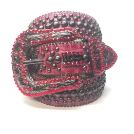 b.b. Simon "Red Wine Studded" Crystal Belt