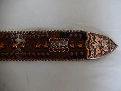 b.b. Simon "Vintage Bronze" Crystal Belt