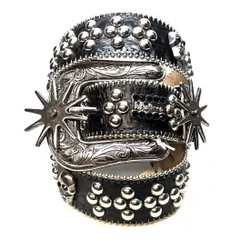 b.b. Simon 'Wild West' Skull Croc Crystal Belt