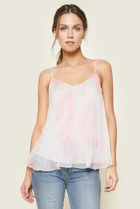 Bella Rosa Pleated Tie-Dye Cami