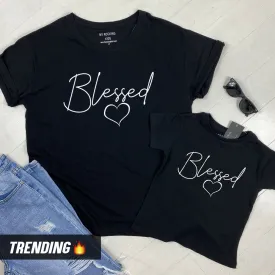 Blessed Matching Black T-Shirts (MRK X)