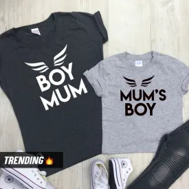 Boy Mum & Mum's Boy Matching T-Shirts (MRK X)