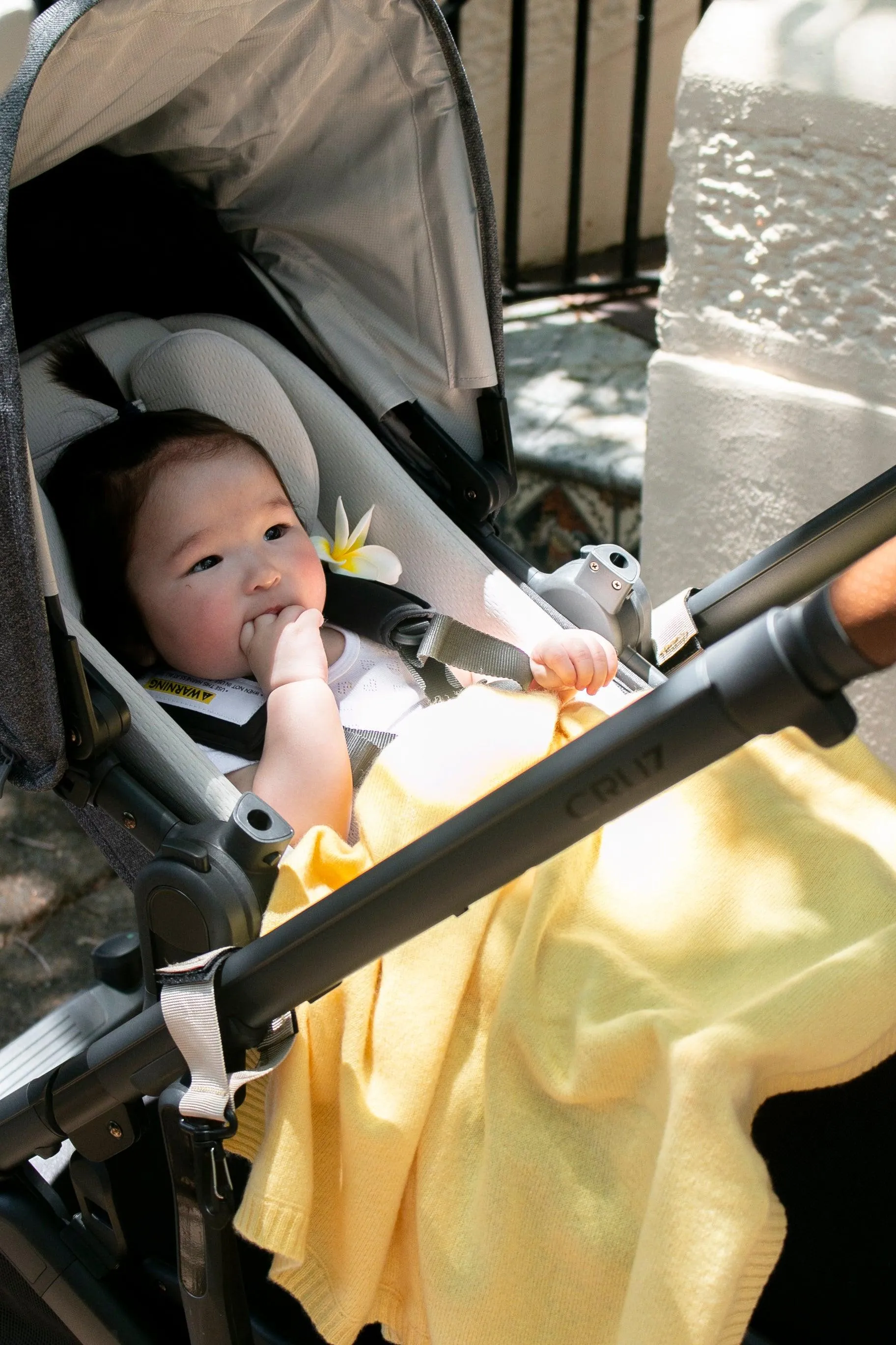 Cashmere Plain Knit Baby Blanket - Lemon