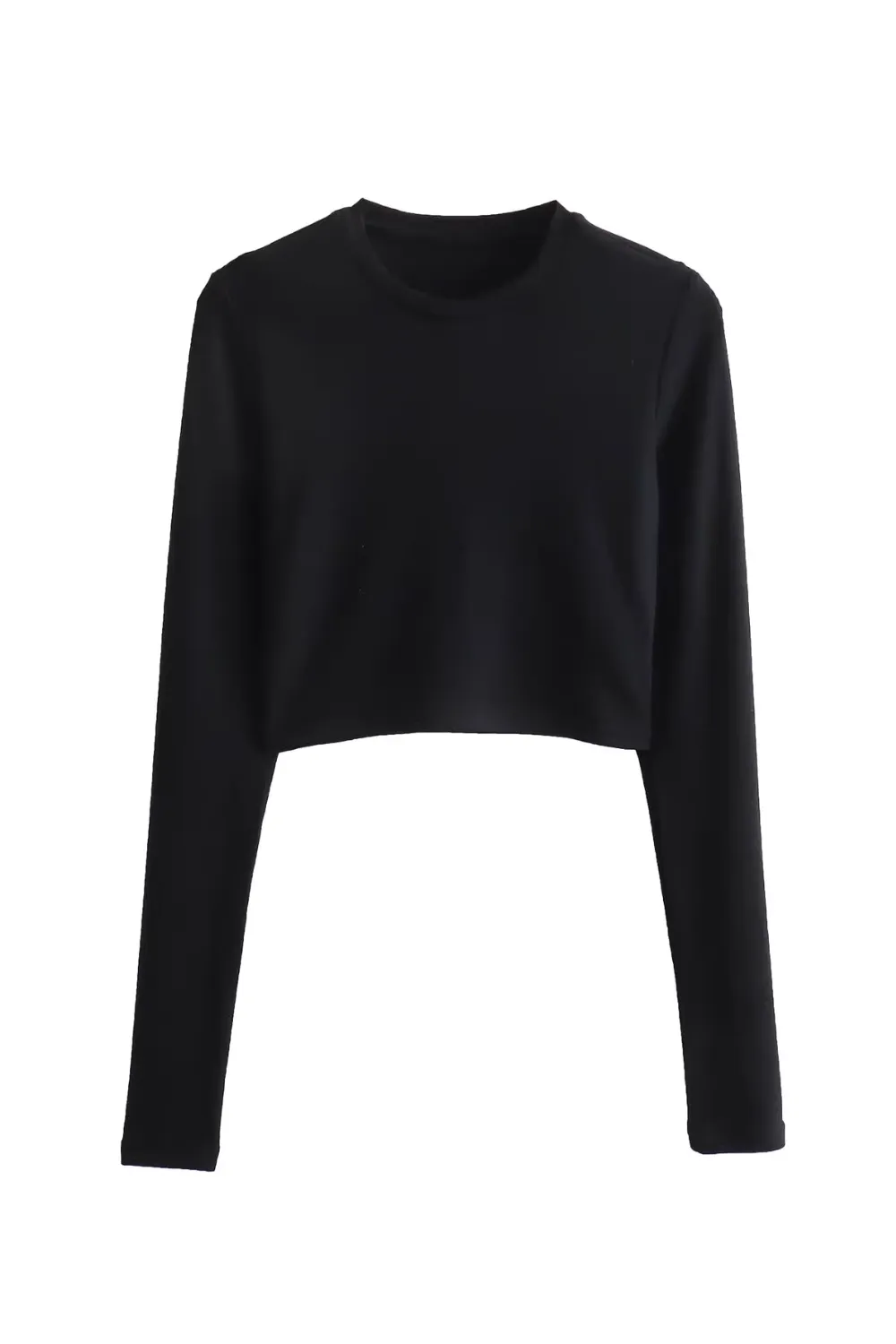 'Christy' Long Sleeve Cropped T-Shirt (2 Colors)