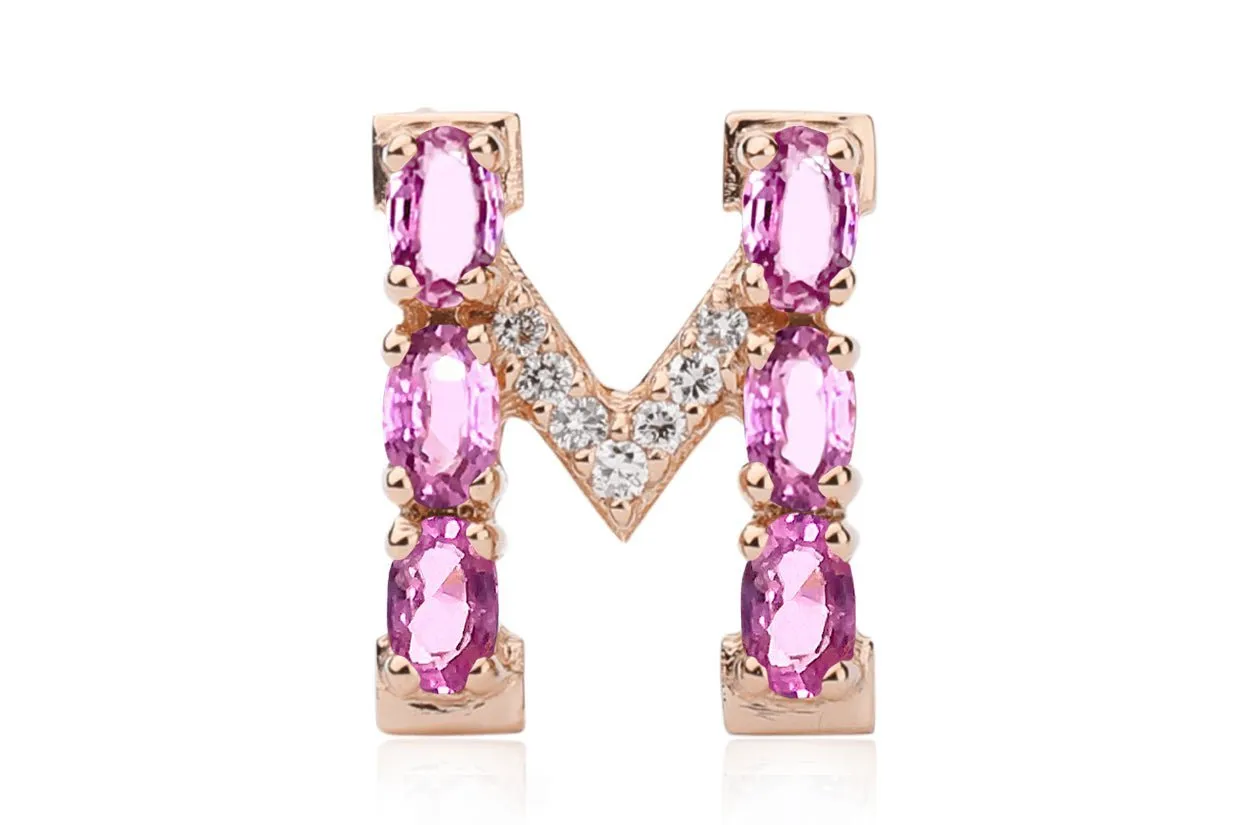 Cufflinks Letter M Initial 18kt Gold