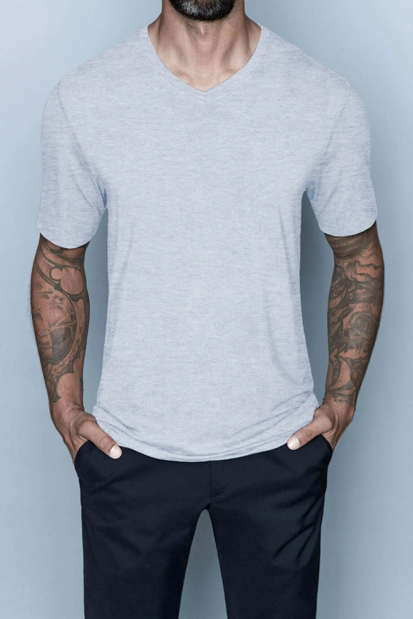 Drake Bamboo Cotton | V-Neck Tall Tee