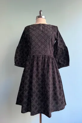 Fiona Dress in Ikigai Black by Mata Traders