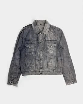 Just Cavalli Distressed Faded Grey Light Jacket 2000's