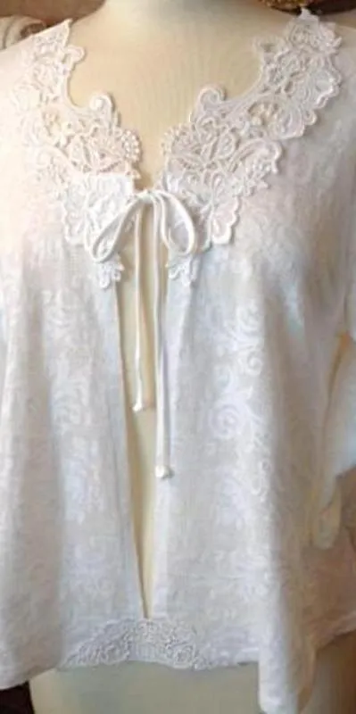 Lace Peignoir Bed Jacket