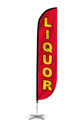 Liquor Feather Flag