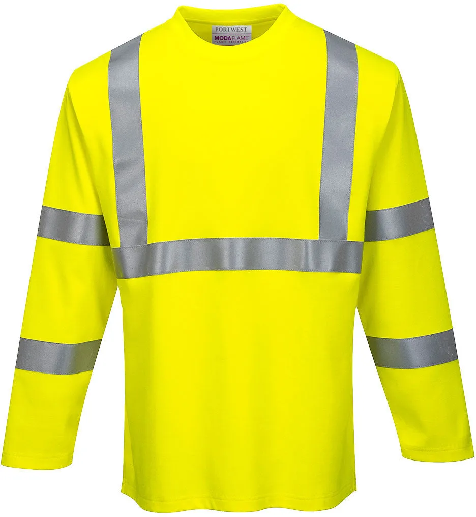 Modaflame Knit Hi-Vis Long Sleeved FR T-Shirt