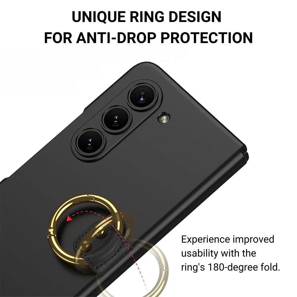 Rei Anti-Scratch Case for Galaxy Z Fold 5 With Ring Stand