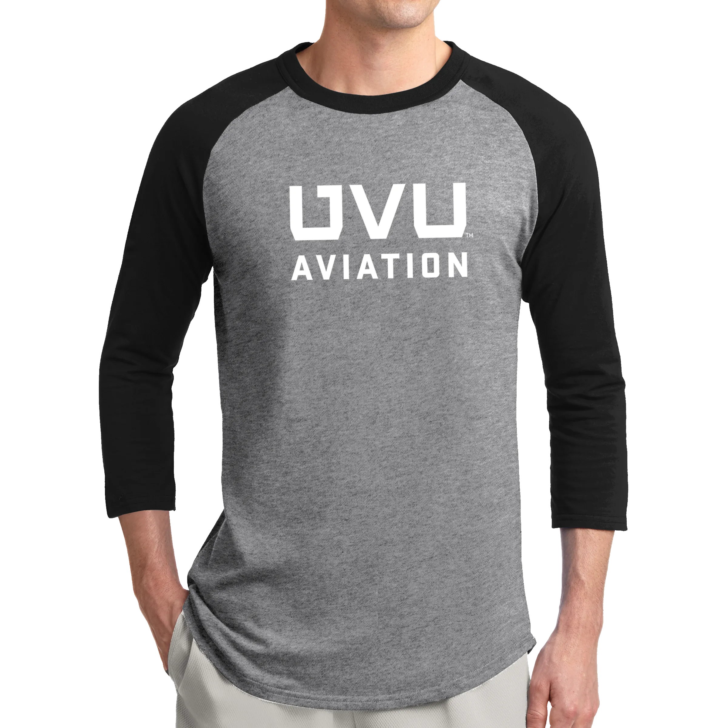 Sport-Tek Colorblock Raglan Jersey- UVU Aviation