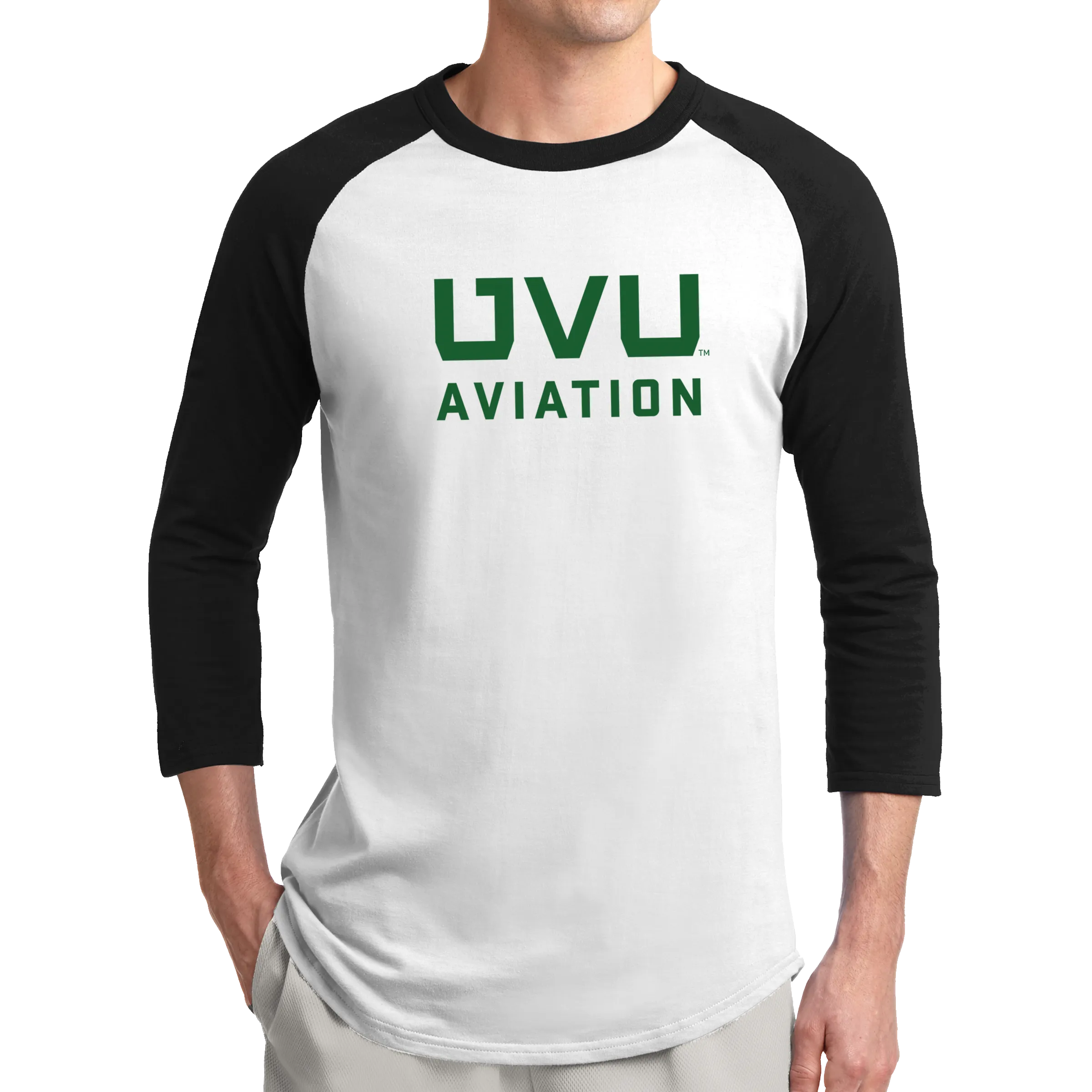 Sport-Tek Colorblock Raglan Jersey- UVU Aviation