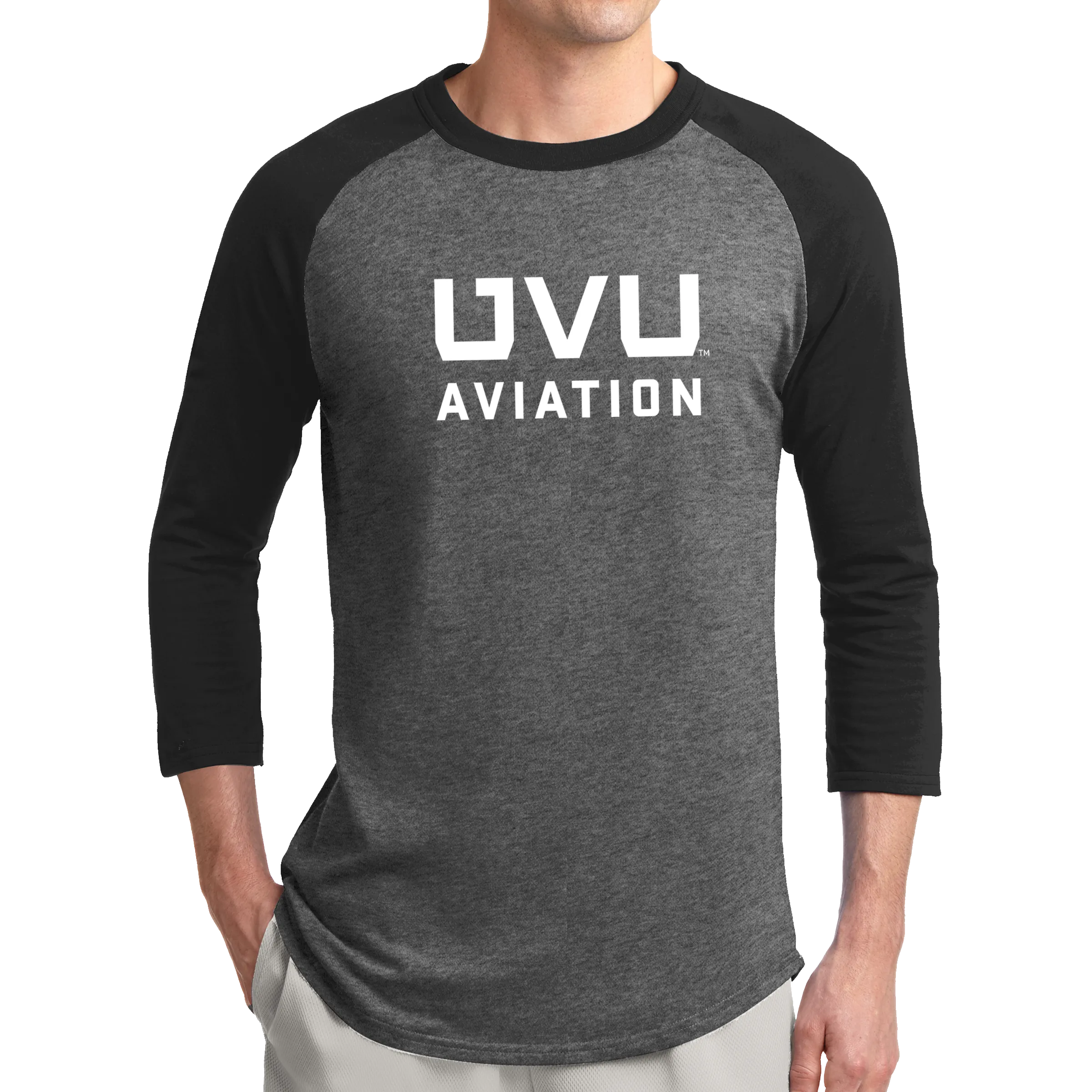 Sport-Tek Colorblock Raglan Jersey- UVU Aviation