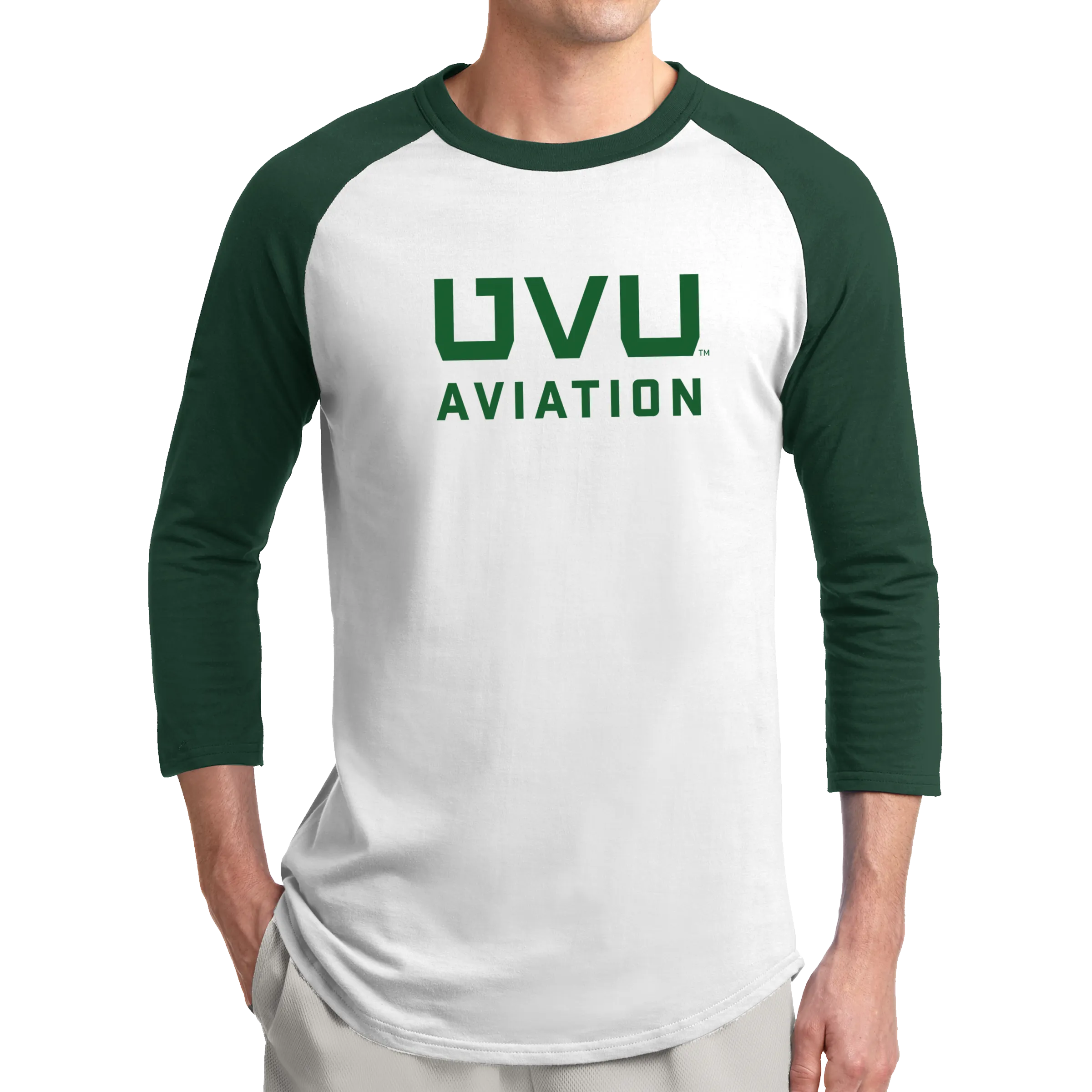 Sport-Tek Colorblock Raglan Jersey- UVU Aviation