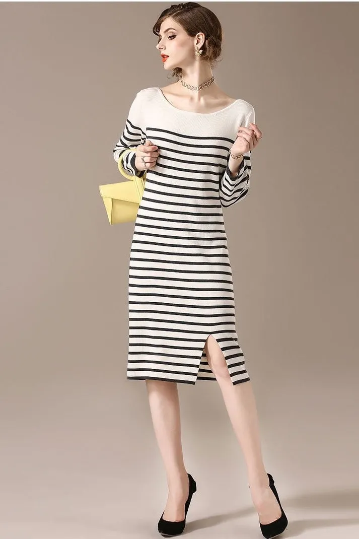 Stripe Sweater Dress