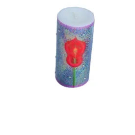 Swarovski Crystals Pillar Candle BIND ME NOT Unscented